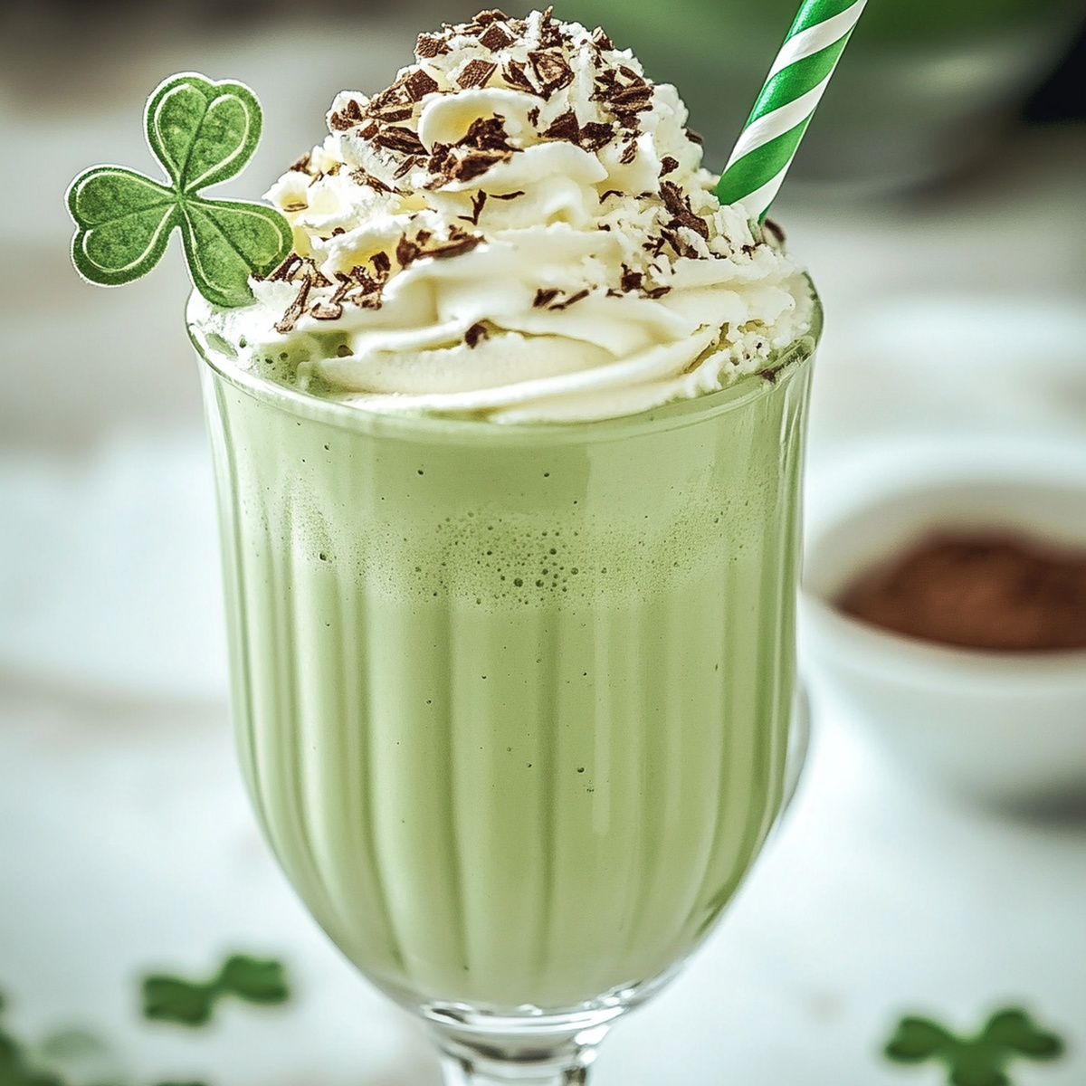 Velvety Shamrock Mint Milkshake Recipe