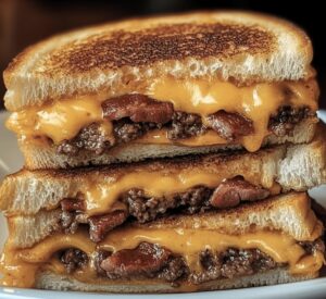 Bacon Cheeseburger Grilled Cheese Recipe