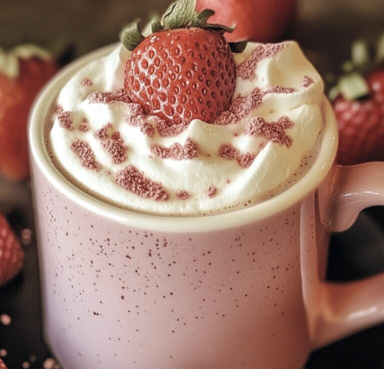 Velvety Strawberry Hot Chocolate Recipe