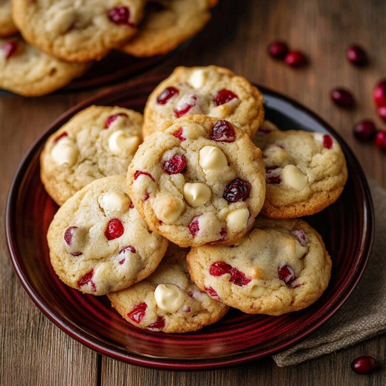 White Chocolate Cranberry Cookies Recipe