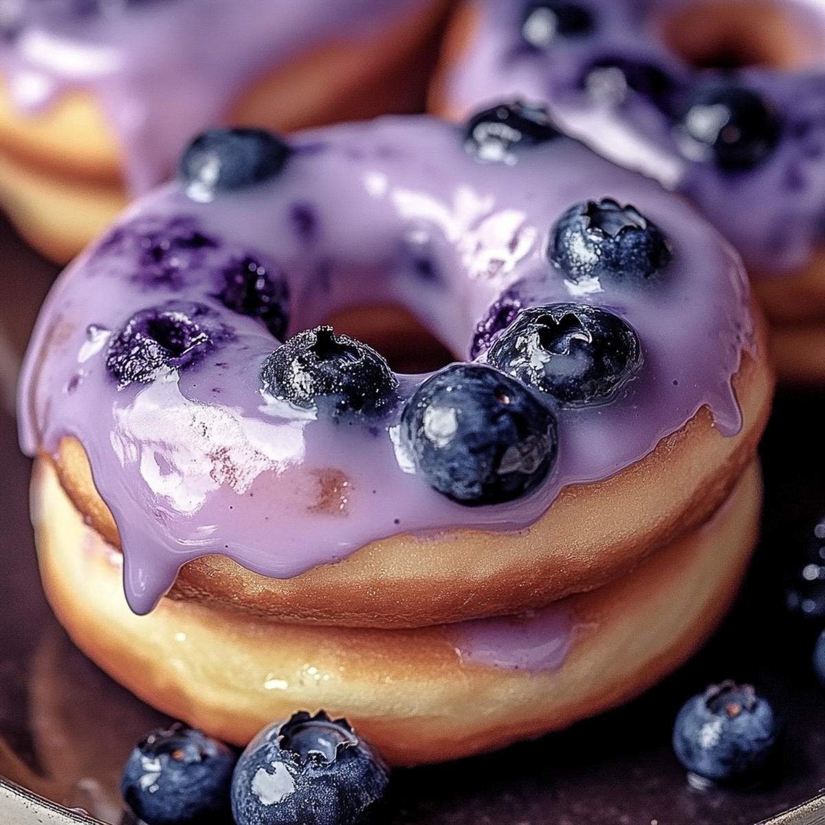 Blueberry Cake Donuts Recipe