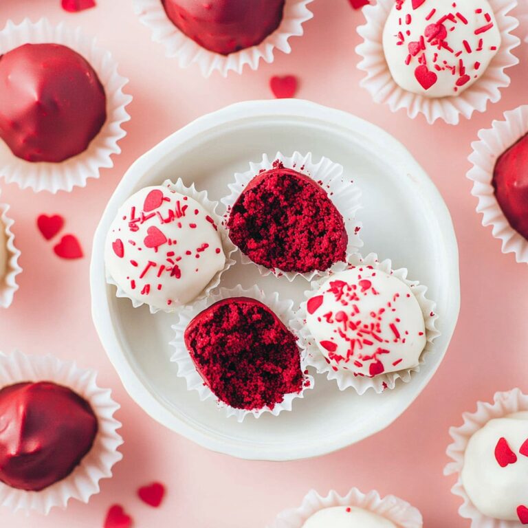 Velvety Red Velvet Truffles Recipe