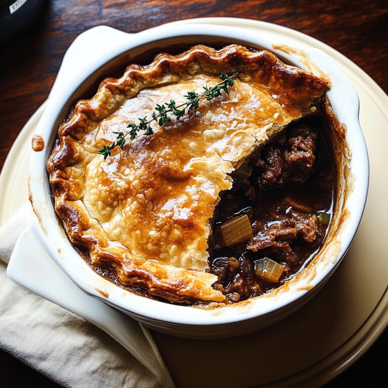 Hearty Guinness Braised Beef Pot Pie Recipe