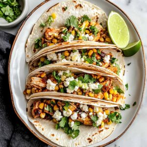 Barbecue Chicken Street Corn Tacos Recipe