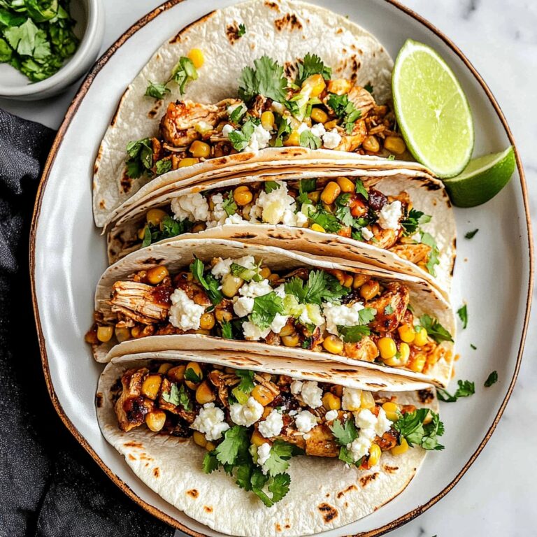 Barbecue Chicken Street Corn Tacos Recipe