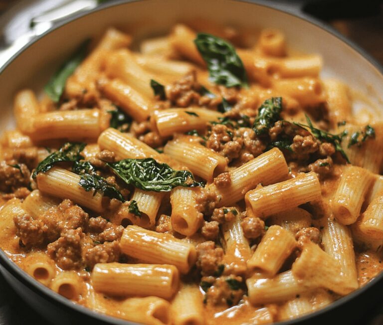 Creamy Sausage Rigatoni Recipe