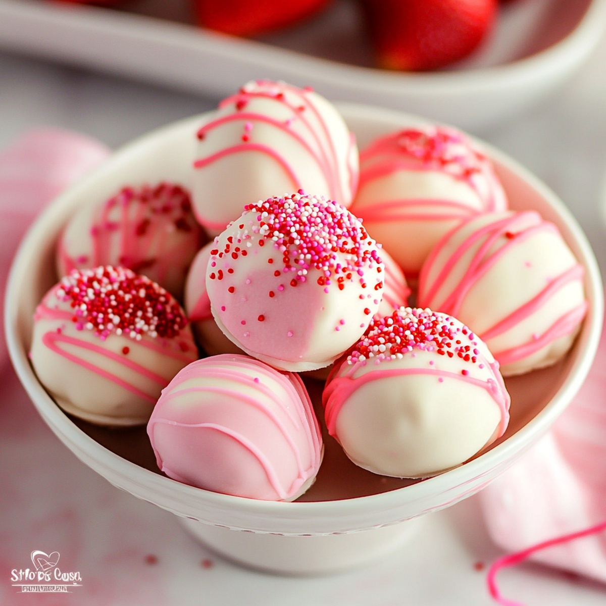 Heavenly Strawberry Cake Truffles Recipe