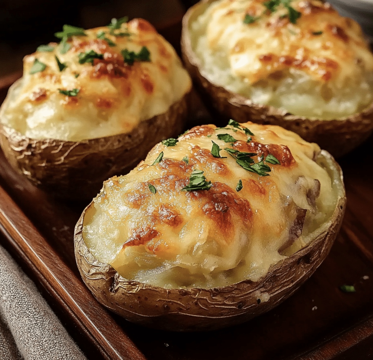 Gourmet French Onion Stuffed Potatoes Recipe