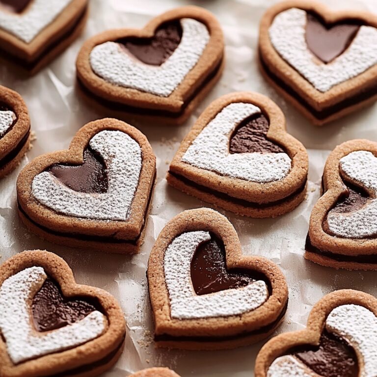 Romantic Nutella Linzer Heart Cookies Recipe