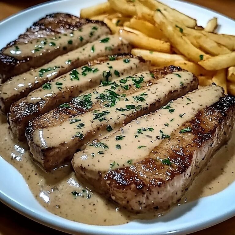 Steak With Garlic Cream Sauce Recipe