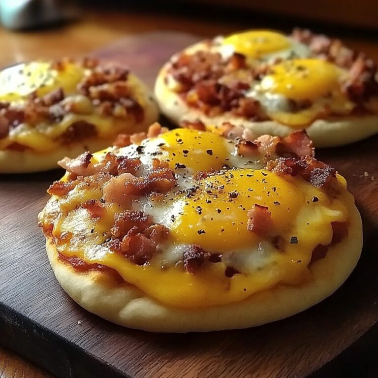 Cheesy English Muffin Breakfast Pizza Recipe