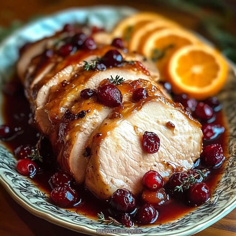 Succulent Orange Cranberry Pork Loin Roast Recipe