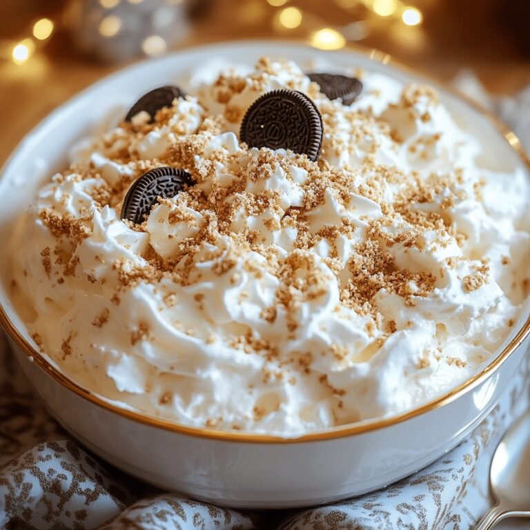 Festive Snowflake Oreo Cream Salad Recipe