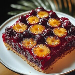 Nostalgic Cranberry Pineapple Upside-Down Cake Recipe