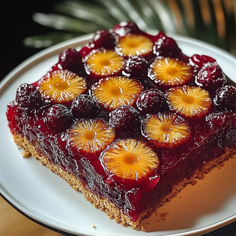 Nostalgic Cranberry Pineapple Upside-Down Cake Recipe