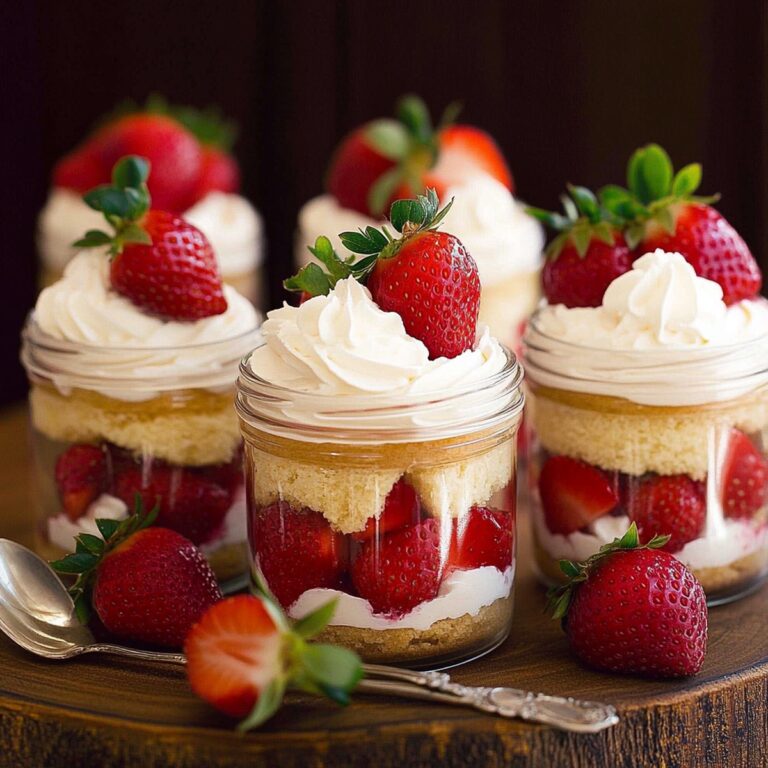 Elegant Strawberry Shortcake Trifles Recipe