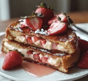 Decadent Strawberry Cheesecake French Toast Recipe