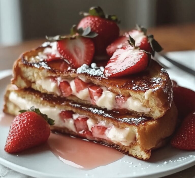 Decadent Strawberry Cheesecake French Toast Recipe