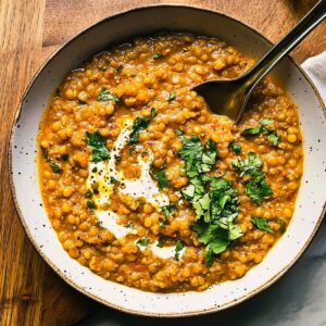 Vibrant Spicy Red Lentil Curry Recipe