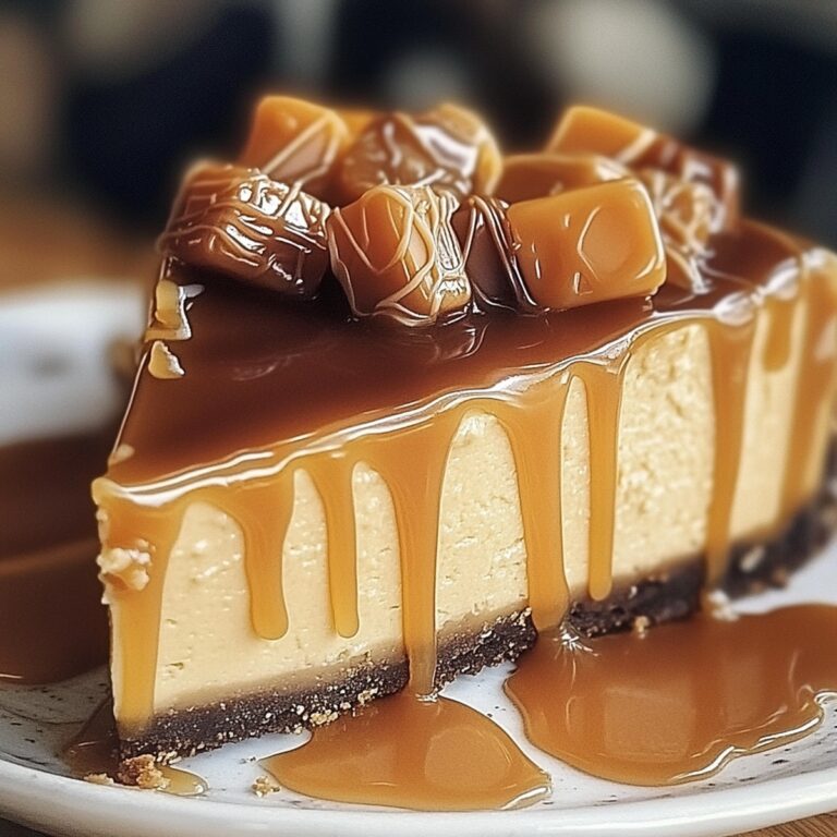Caramel Candy Cheesecake Recipe