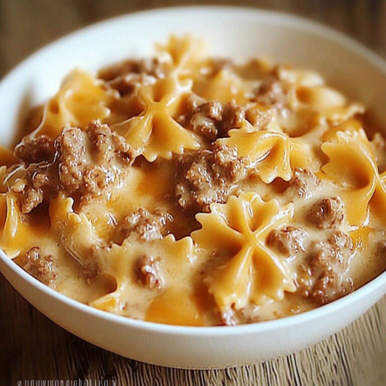 Dreamy Velveeta Beef & Bowtie Pasta Recipe
