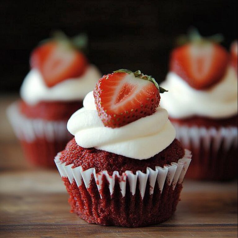 Velvet Red Velvet Strawberry Shortcake Cupcakes Recipe