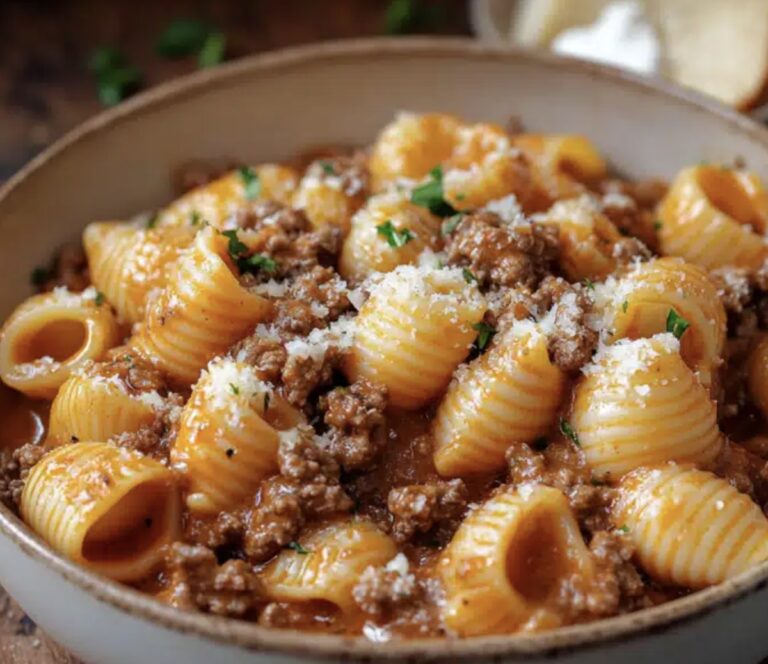 Creamy Beef And Shells Recipe