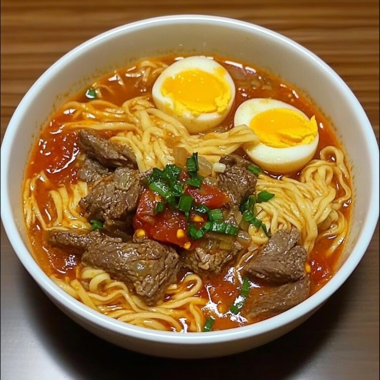 Tomato Egg And Beef Noodle Soup Recipe