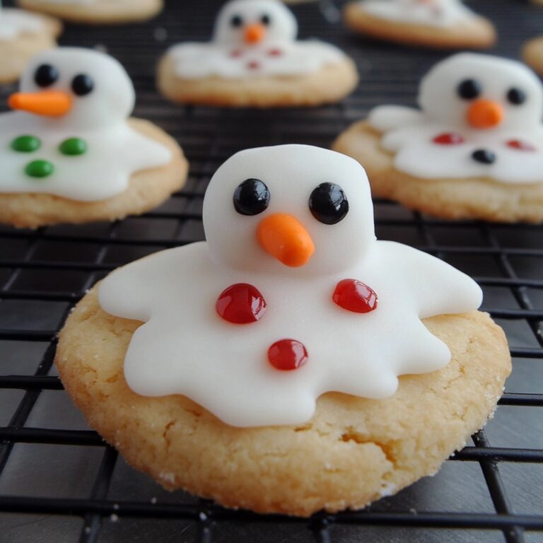 Melted Snowman Biscuits Recipe