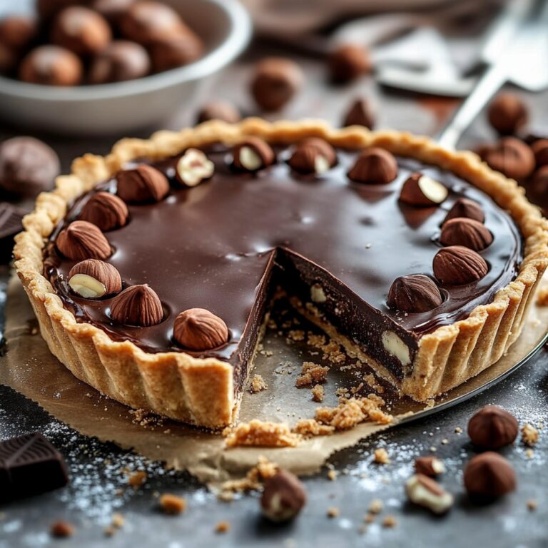 Decadent Hazelnut Chocolate Tart Recipe