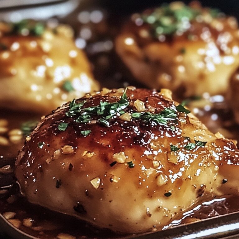 Baked Garlic Brown Sugar Chicken Recipe