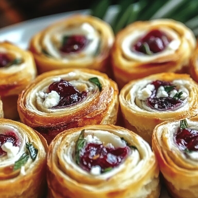 Cranberry Feta Pinwheels Recipe