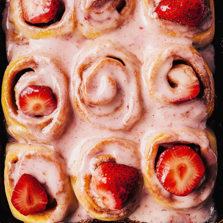 Fluffy Strawberry Cinnamon Rolls Recipe