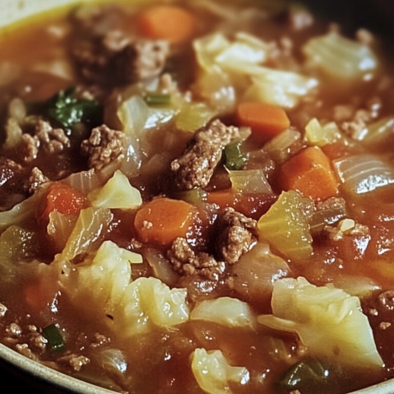Hearty Cabbage Soup With Hamburger Recipe