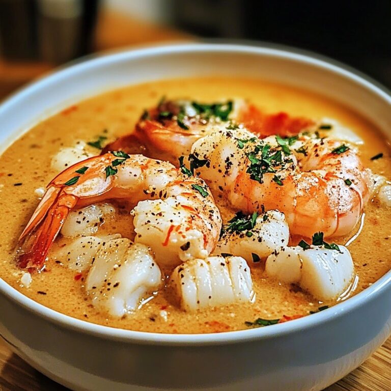 Creamy Seafood Bisque Bowl Recipe