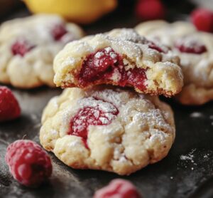 Sweet Lemon Raspberry Cookies Recipe