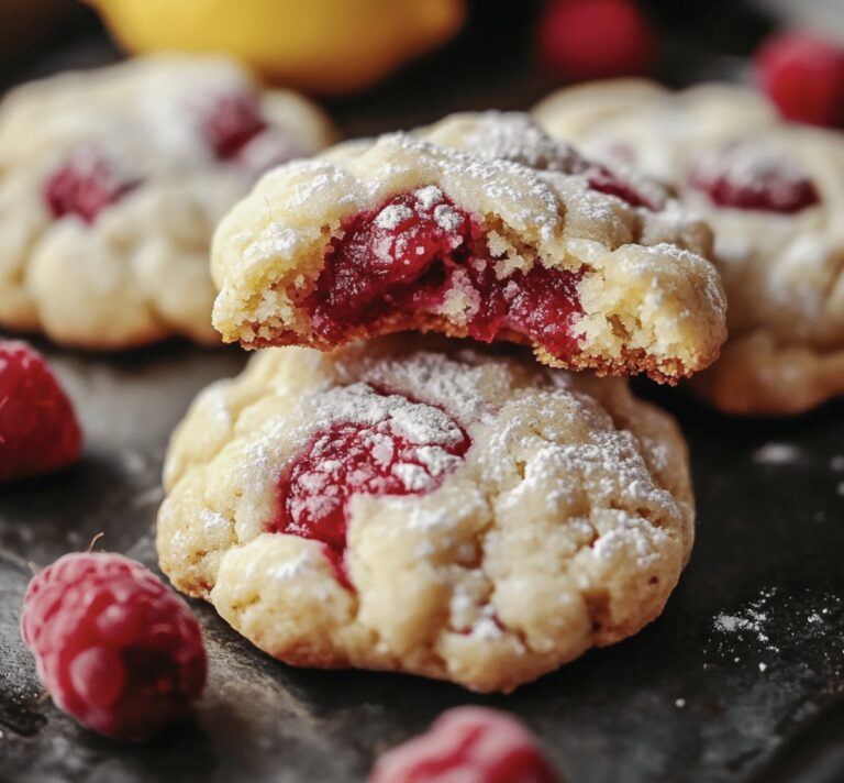 Sweet Lemon Raspberry Cookies Recipe