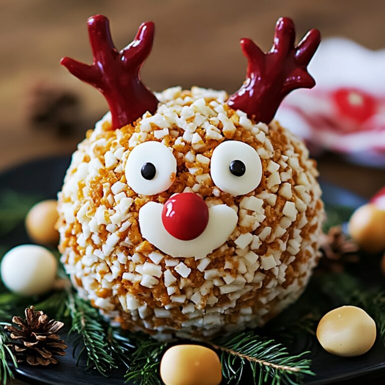 Rudolph Christmas Cheese Ball Recipe