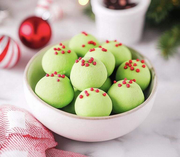 Festive Grinch Christmas Truffles Recipe