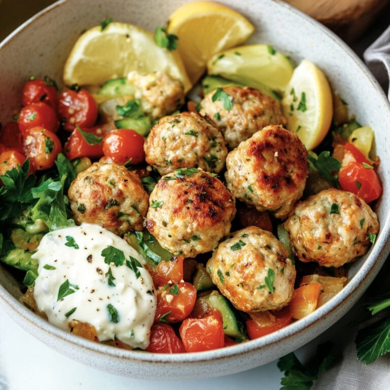 Vibrant Mediterranean Chicken Meatballs Recipe
