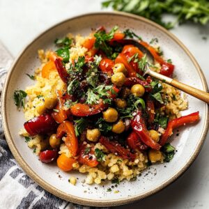 Vibrant Roasted Red Pepper Salad Recipe
