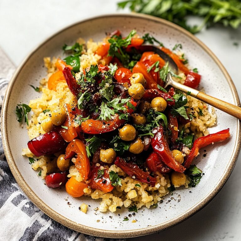 Vibrant Roasted Red Pepper Salad Recipe