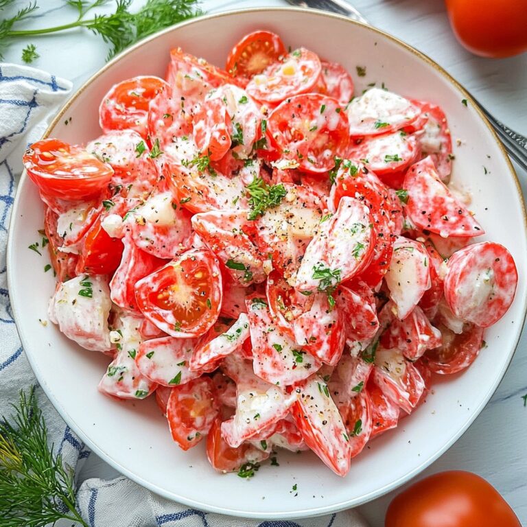 Vibrant Tomato Garlic Salad Recipe
