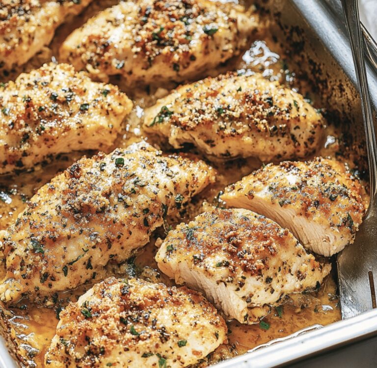 Crispy Garlic Parmesan Chicken Bake Recipe