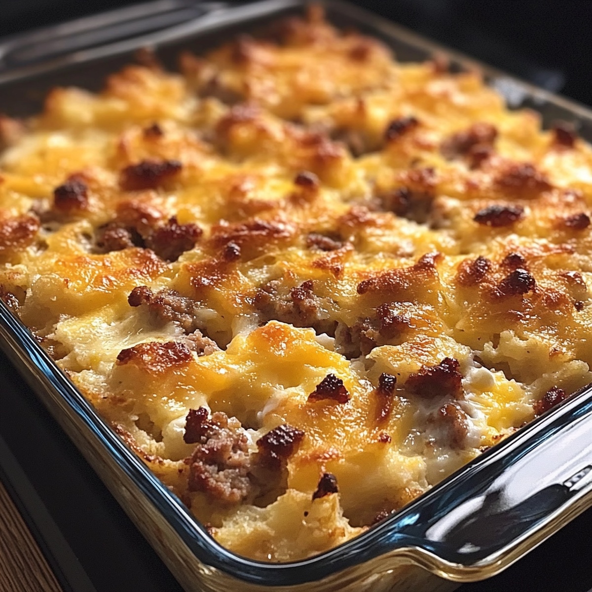 Sausage, Egg And Cream Cheese Hashbrown Casserole Recipe