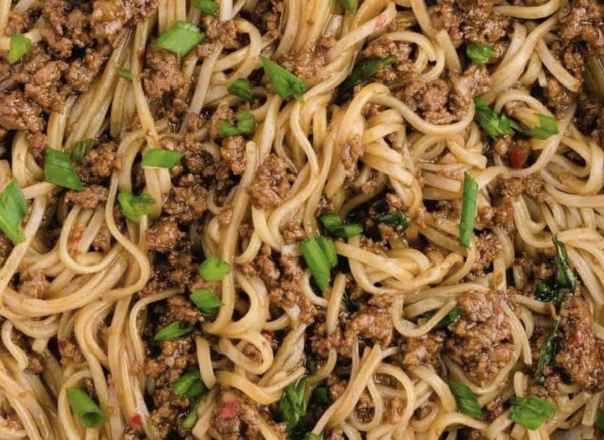 Mongolian Ground Beef Noodles Recipe