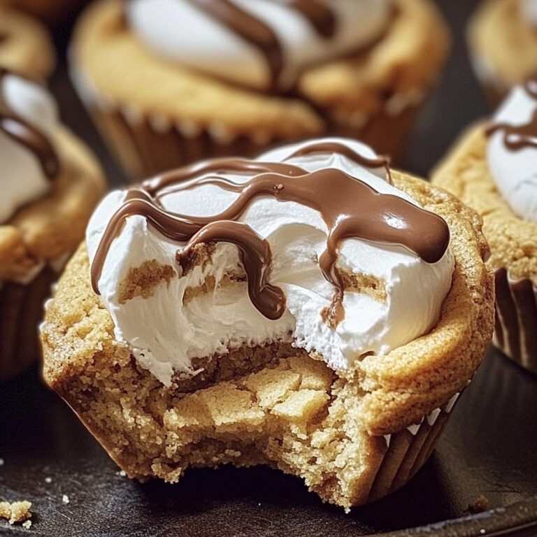 Gooey Smores Cookie Cups Recipe