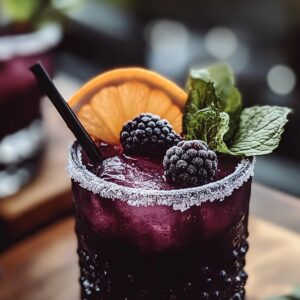 Frosted Blackberry Mule (Non-Alcoholic Version) Recipe