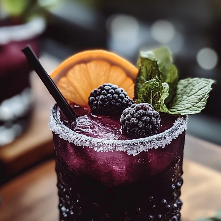Frosted Blackberry Mule (Non-Alcoholic Version) Recipe