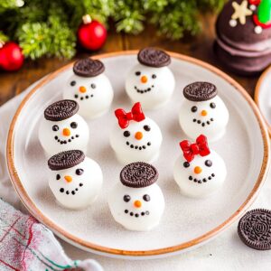 Snowman Oreo Balls Recipe